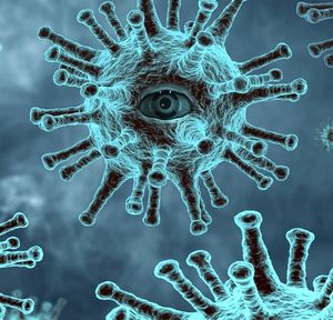 Im Virus-Auge: Kanadier glauben an Biowaffe (Bild: pixabay.com, Syaibatulhamdi)