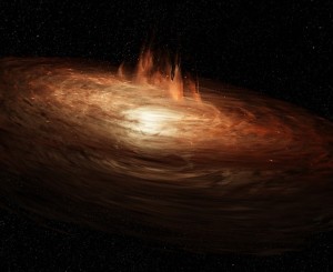 Quasar: Dieser entsteht durch die Kollision von Galaxien (Bild: pixabay.com, AdisResic)