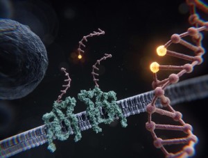 DNA: RESI ermöglicht Mikroskopie mit Ångström-Auflösung (Bild: Max Iglesias, biochem.mpg.de)