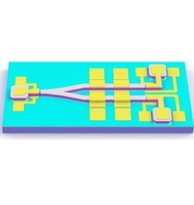 Aktiv-passive photonische Integration: integrierter photonischer Schaltkreis-Chip (Bild: Jiabin Yan)