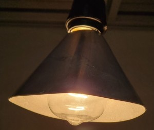 Testlampe mit einem katalysatorbeschichteten Schirm (Foto: Minhyung Lee)