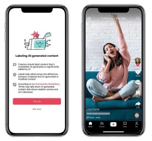 Neue Labels bei TikTok: KI-generierte Inhalte sollten markiert werden (Bild: tiktok.com)