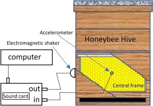 Gesundheitsüberwachungssystem für Bienen (Illustration: Martin Bencsik, ntu.ac.uk)