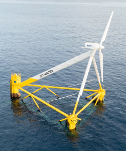 Prototyp des schwimmenden Windgenerators 