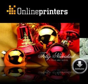 Saludos de Navidad de onlineprinters.es