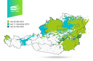 DAB+ Netzausbau in Österreich