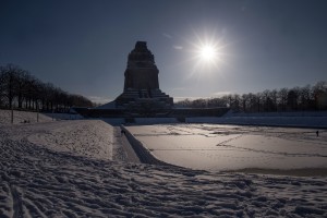 Völkerschlachtdenkmal im Winter